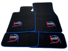 Black Floor Mats For BMW M5 E39 ER56 Design Limited Edition Blue Trim - AutoWin