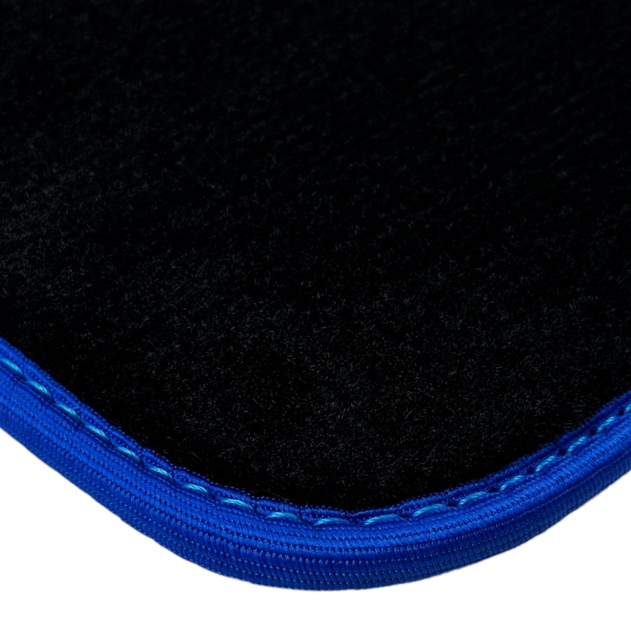 Black Floor Mats For BMW 6 Series E24 Coupe | Blue Trim