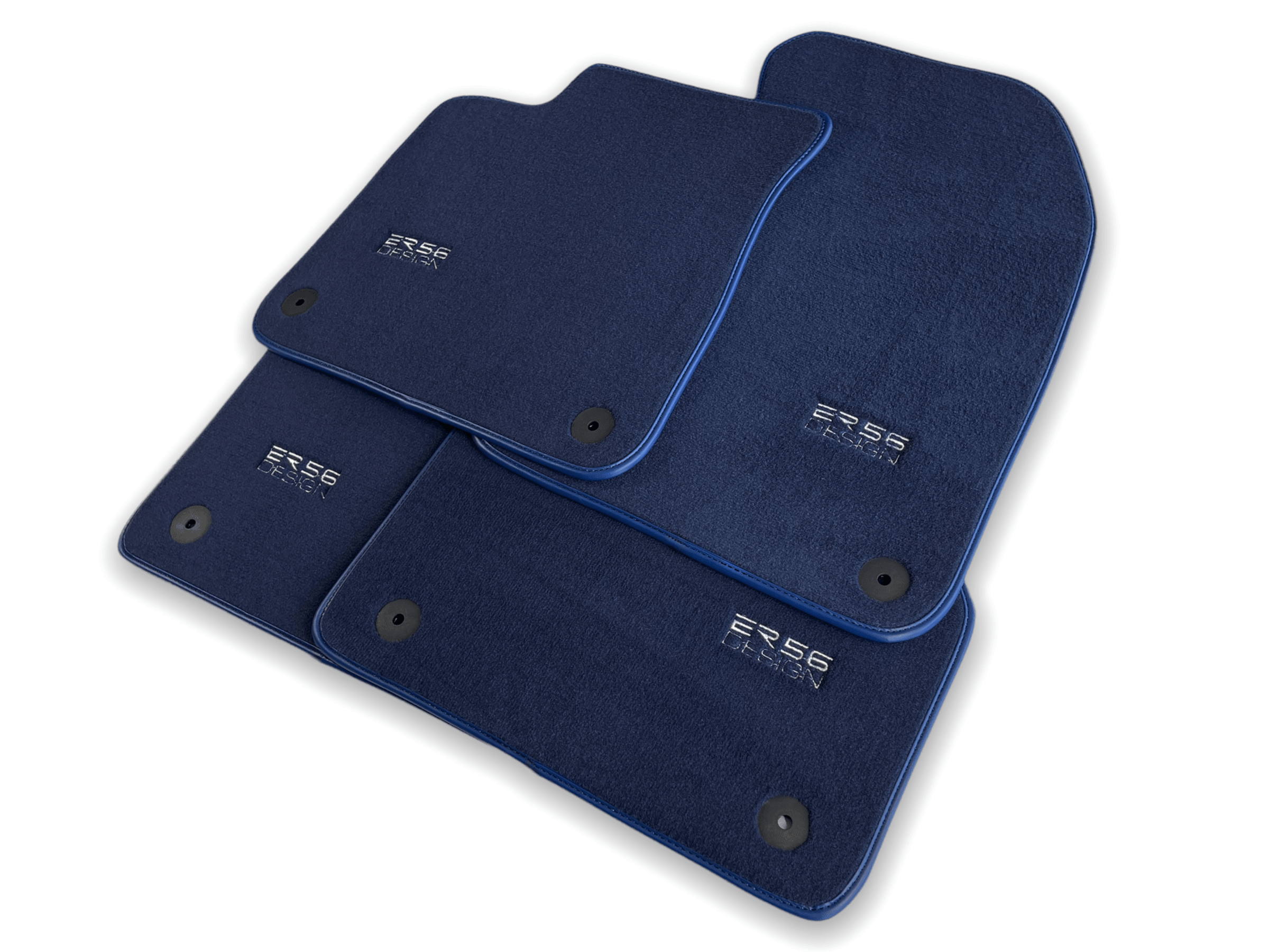 Dark Blue Floor Mats for Audi A1 3-door Hatchback 2010-2018 | ER56 Design