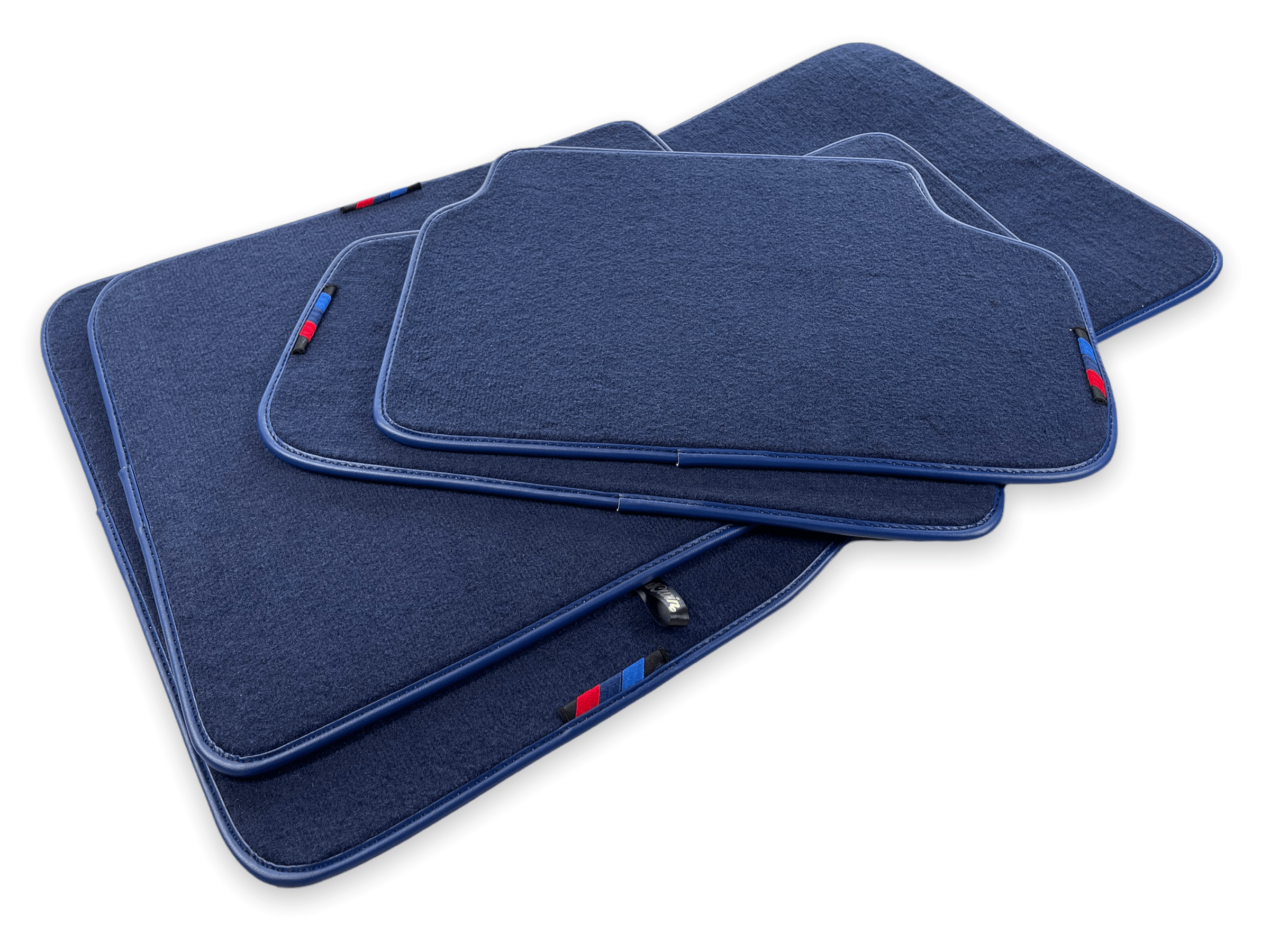 Dark Blue Floor Mats For BMW 1 Series F40 With M Package - AutoWin