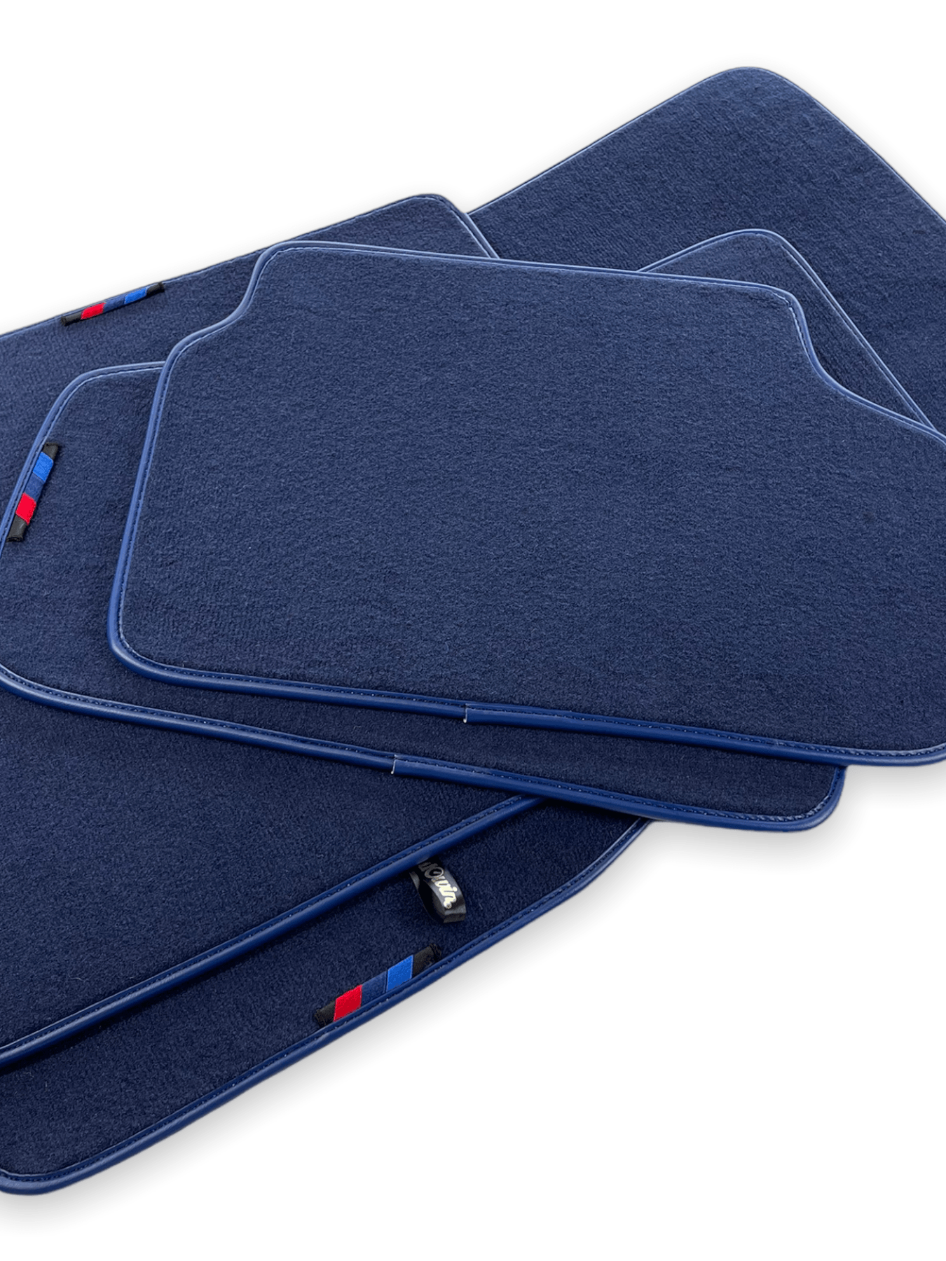 Dark Blue Floor Mats For BMW M4 Series F82 With M Package - AutoWin