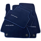 Dark Blue Floor Mats For Mercedes Benz CLA-Class X117 Shooting Brake (2015-2019) | Limited Edition