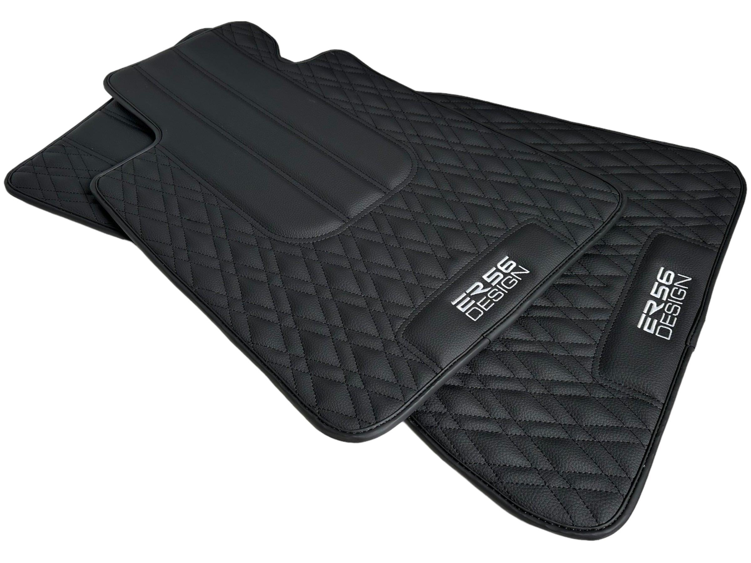 Floor Mats For BMW 2 Series F45 Black Leather Er56 Design - AutoWin