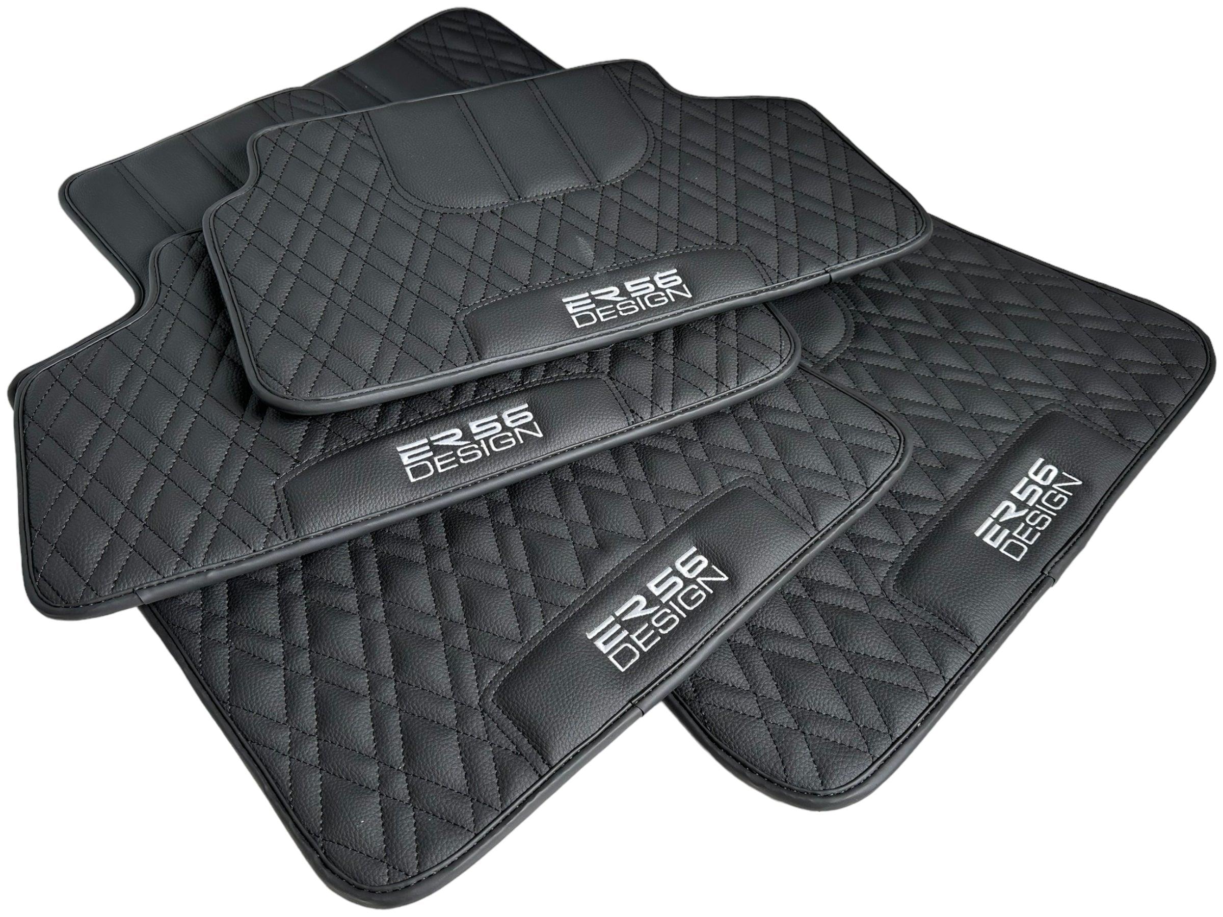 Floor Mats For BMW 2 Series G42 2-door Coupe Black Leather Er56 Design - AutoWin