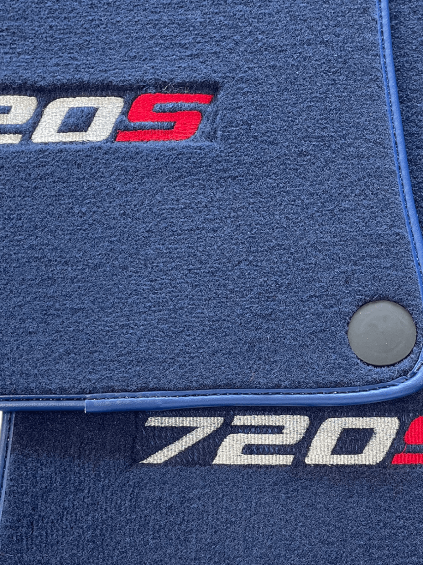 Floor Mats For McLaren 720S Dark Blue Tailored Carpets Set AutoWin - AutoWin