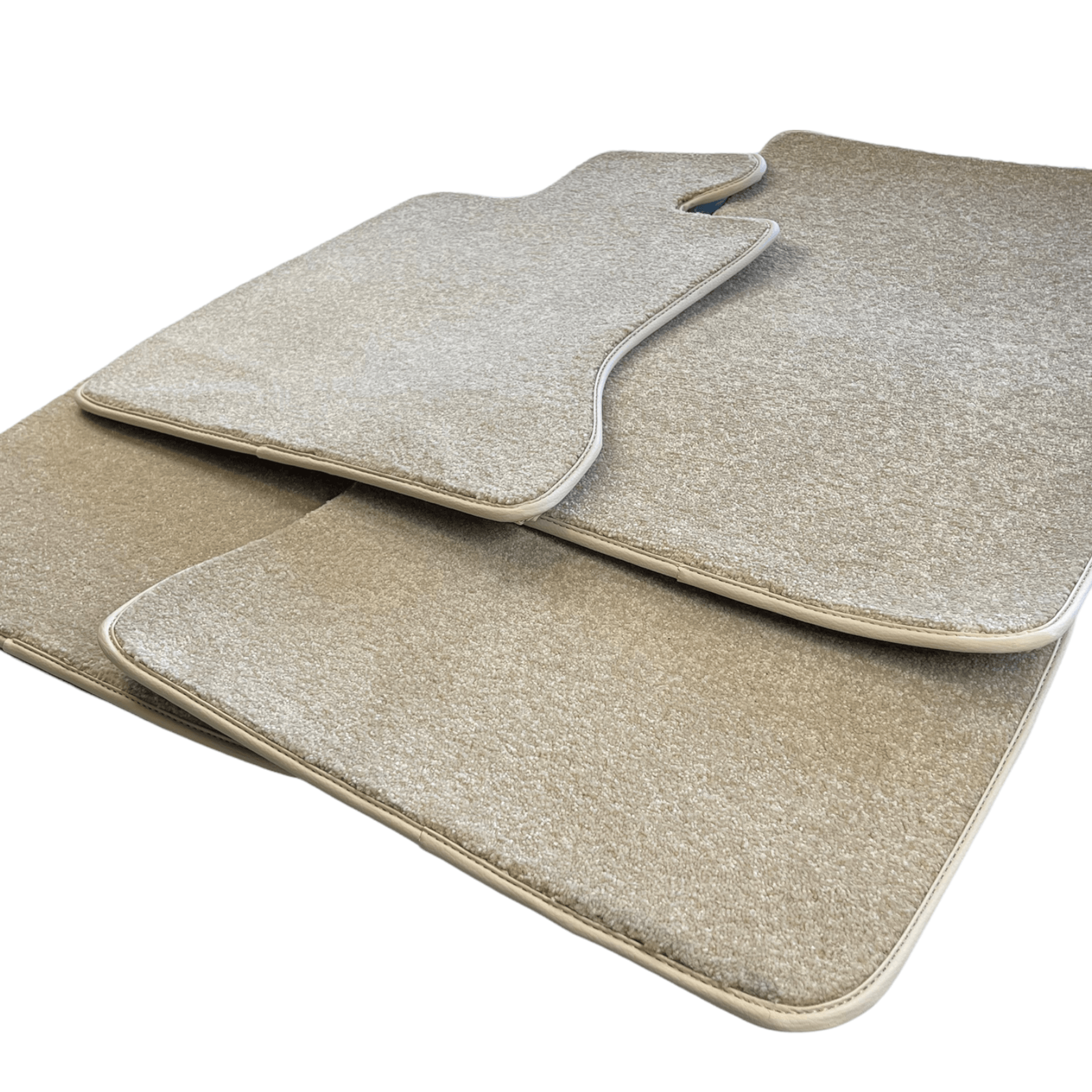 Floor Mats For Rolls Royce Wraith 2013-2023 Beige Luxury Quality - AutoWin