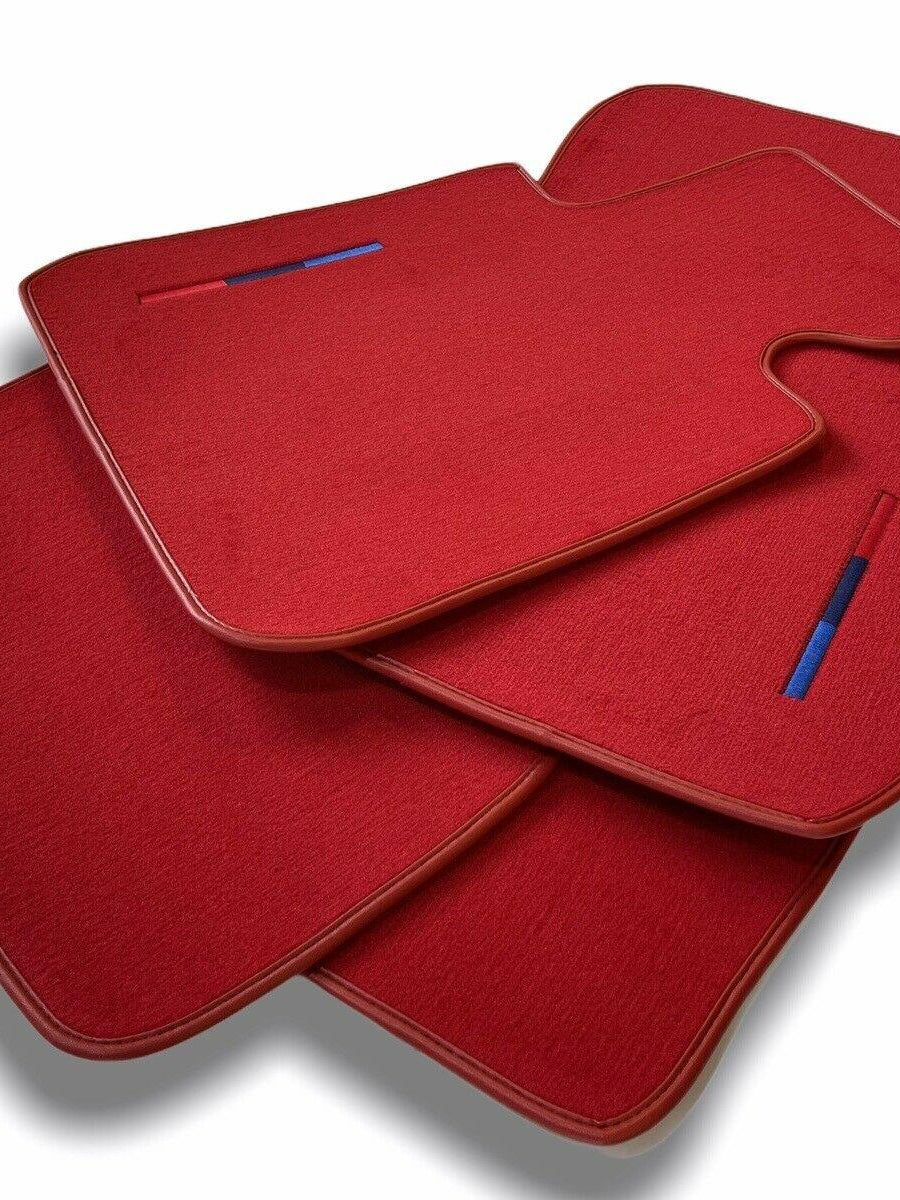 Red Floor Mats For BMW 2 Series F45 With M Package - AutoWin