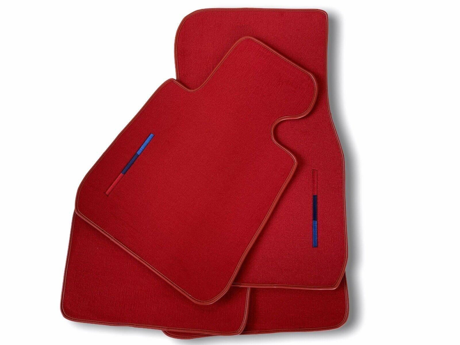 Red Floor Mats For BMW 3 Series E90 With M Package - AutoWin