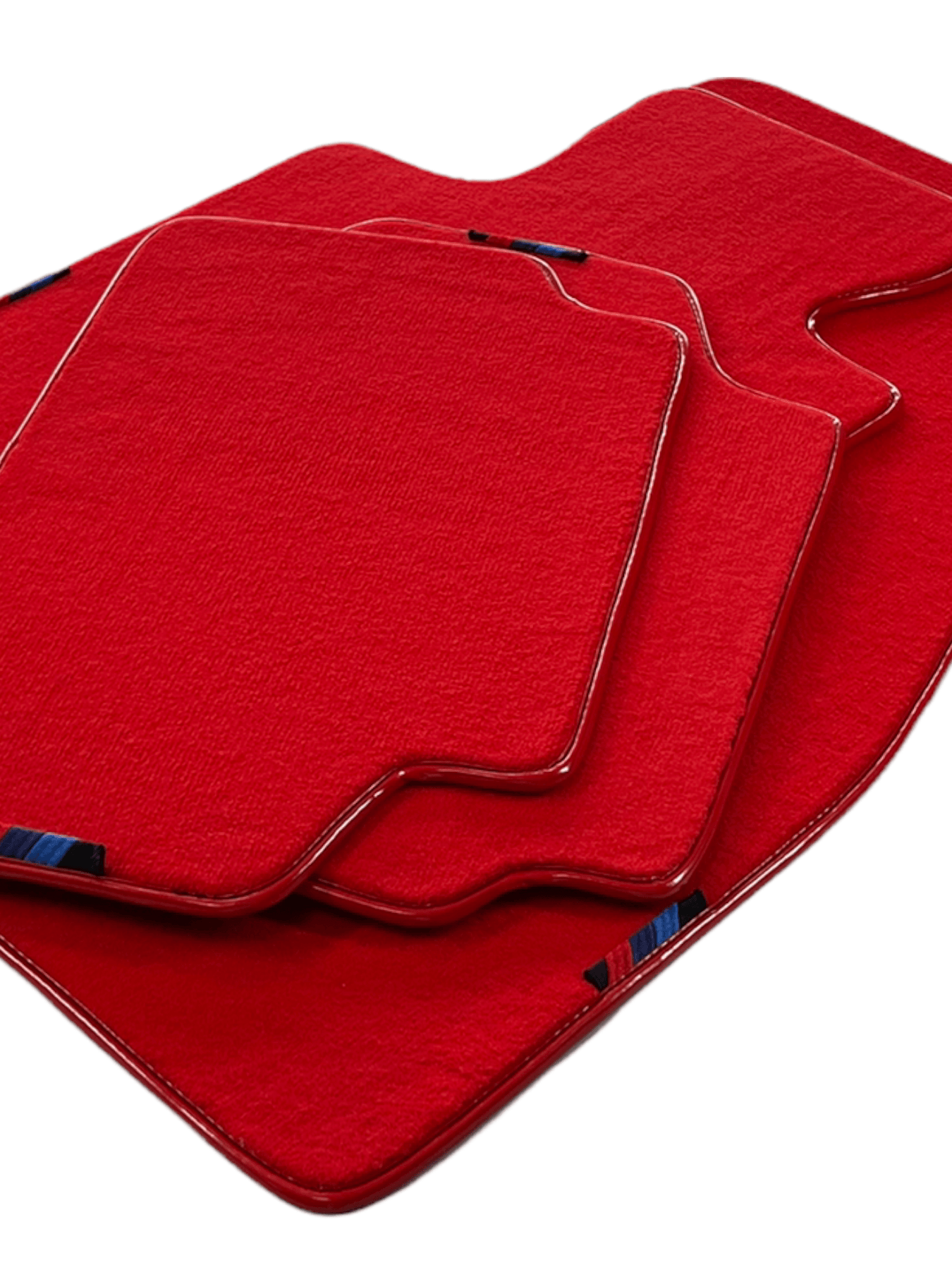 Red Floor Mats For BMW 6 Series E63 With M Package AutoWin Brand - AutoWin