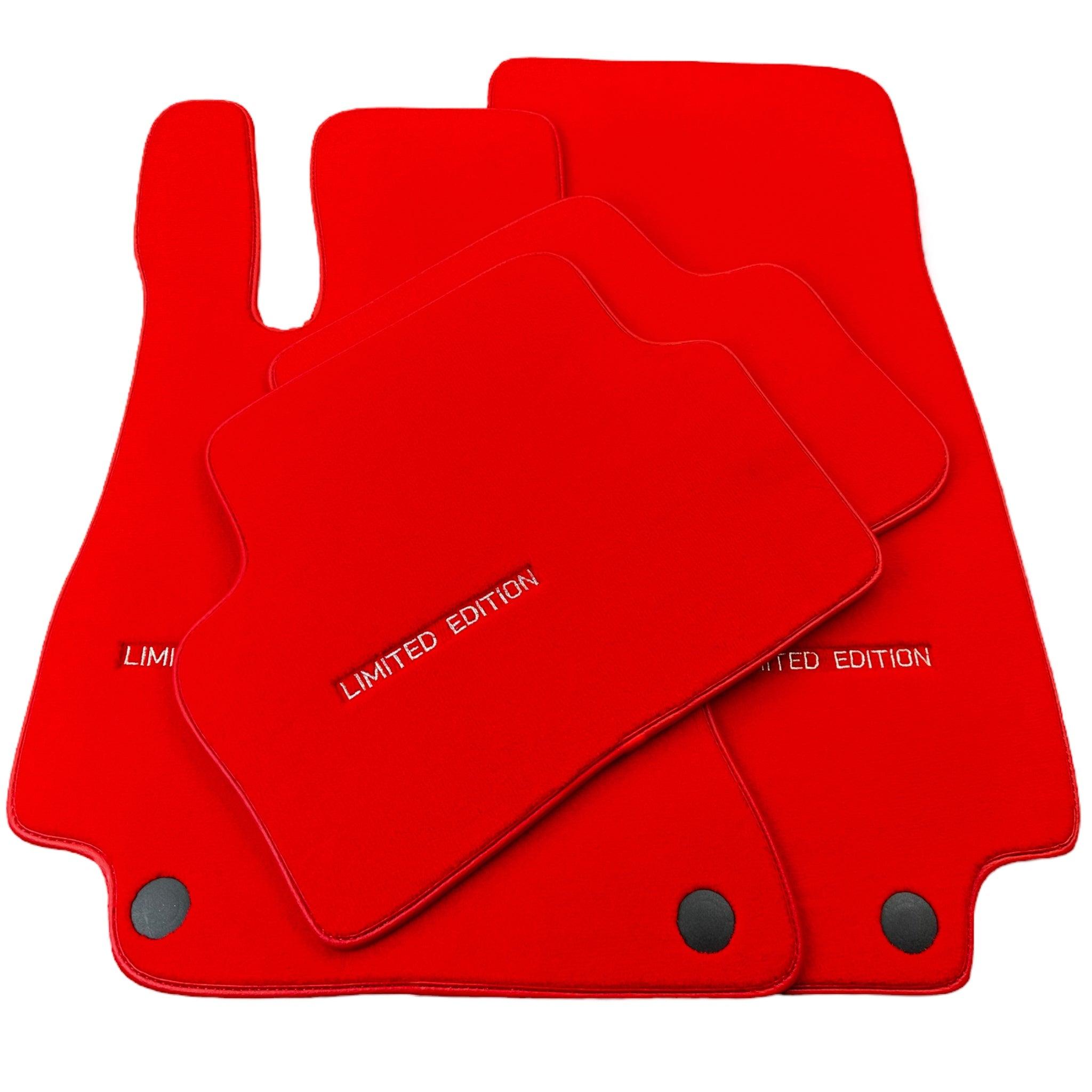 Red Floor Mats For Mercedes Benz S-Class A217 Convertible (2014-2023) | Limited Edition
